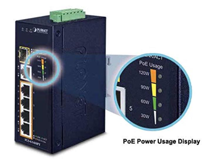 PoE SFP Ethernet Switch IGS-1020PTF_Industrial 8-Port 10/100/1000T 802.3at + 2-Port 100/1000X