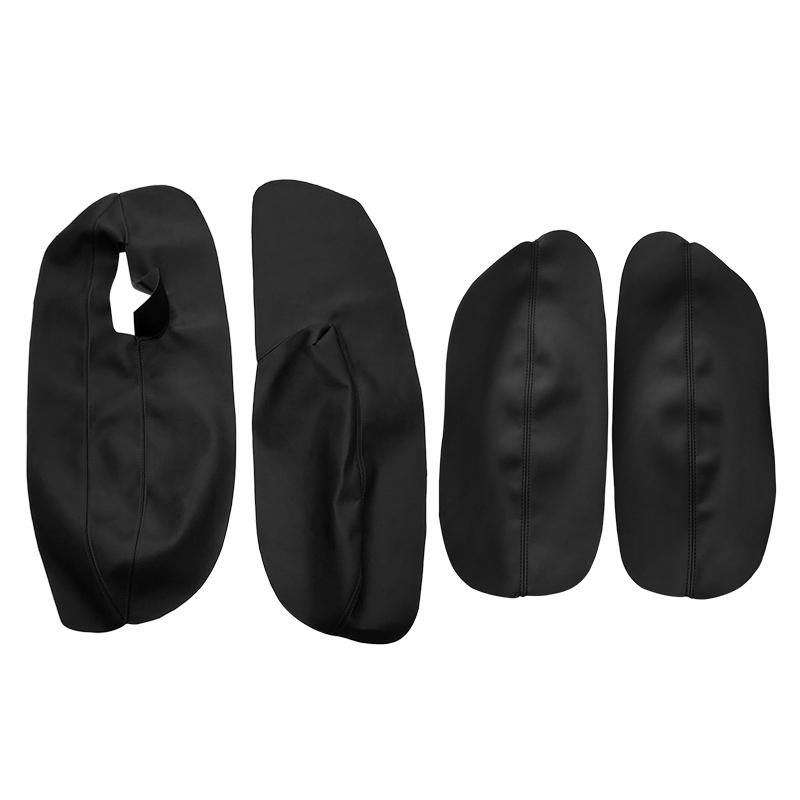 Only 3 Doors 4pcs Car Microfiber Leather Door Armrest Panel Cover Protective Skin Trim For VW Golf 4 MK4 Jetta 1998 - 2005