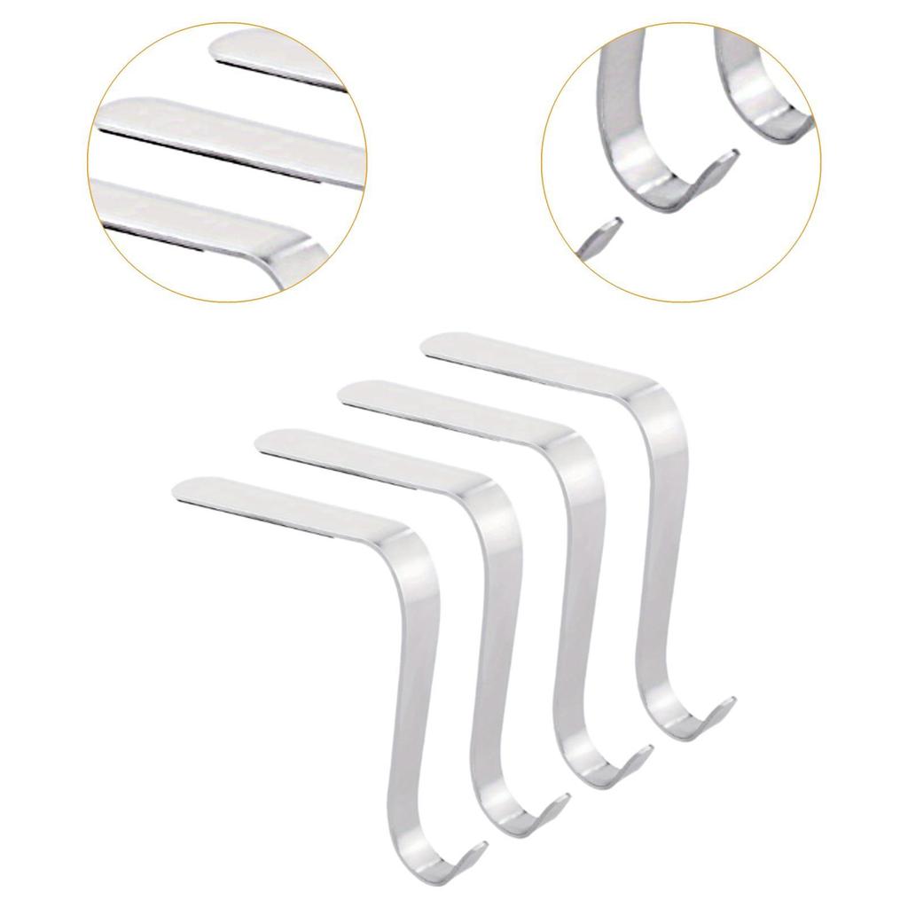 Iron Stocking Holders Fireplace Hangers Adjustable Metal Hooks Christmas Ornament Accessories for Holiday Tabletop