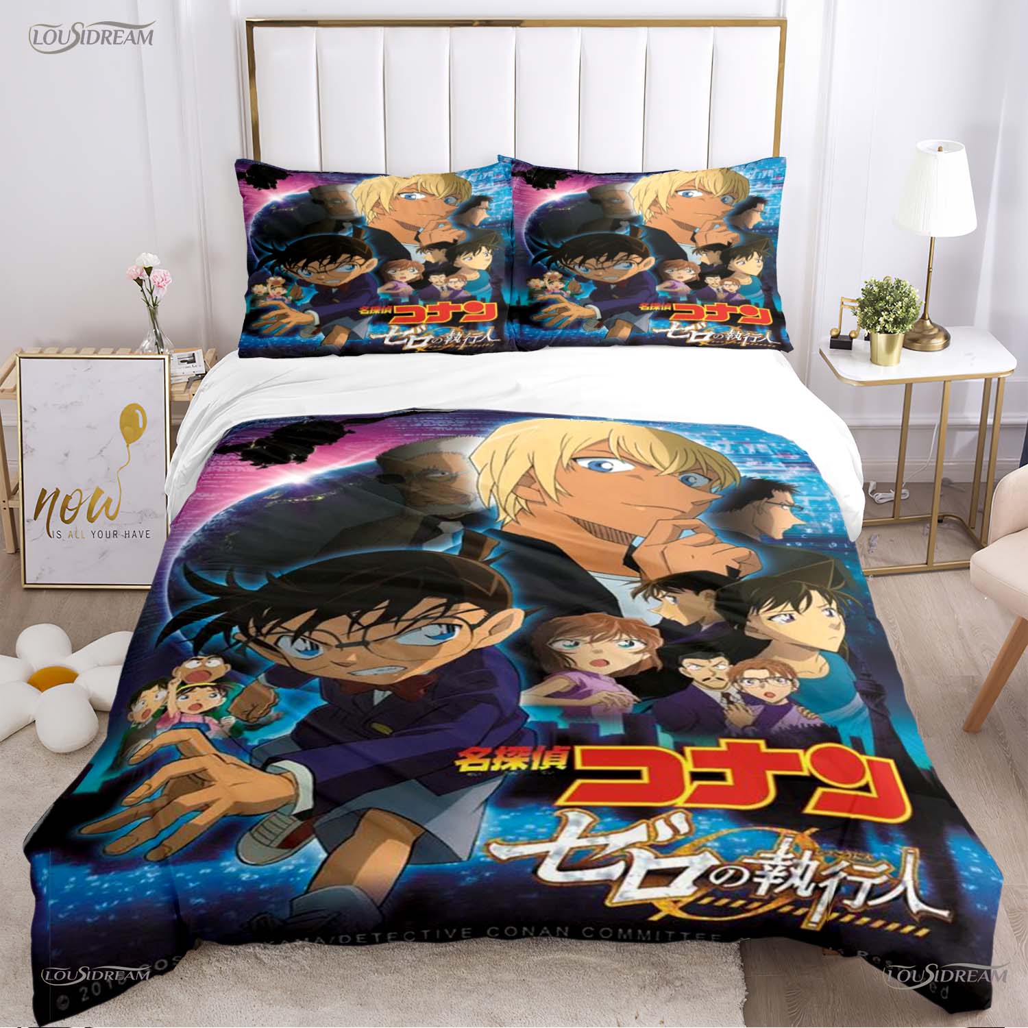 

Comforter Detect Conan Cartoon All Season Comforter Bedding Sets Soft And S Boy Single/Double/Queen/King Comforter (quilt)-EU Single(135*200cm)3pcs