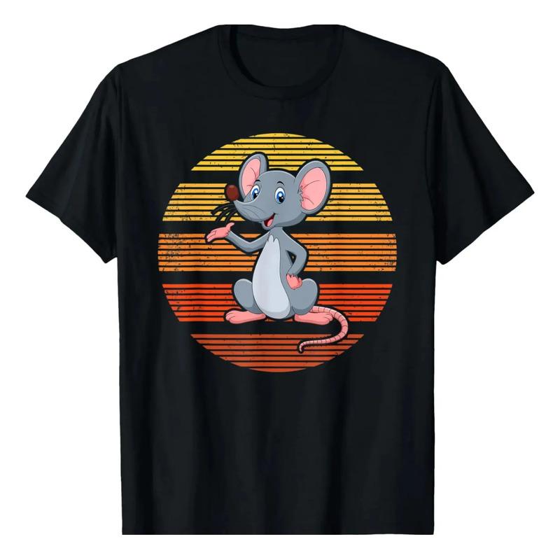 Camiseta Vintage Retr? Sunset Mouses Rat Lover Gift S разноцветный