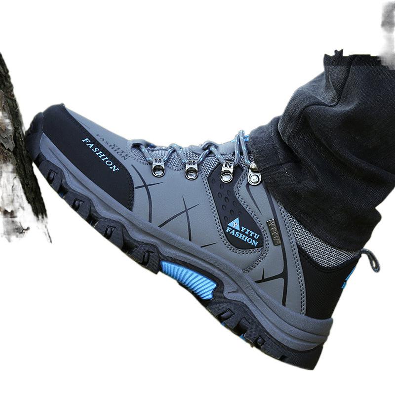Mountaineering Autumn and Winter Sports Leisure Work Wear-resistant Height-increasing Labor Insurance Shoes