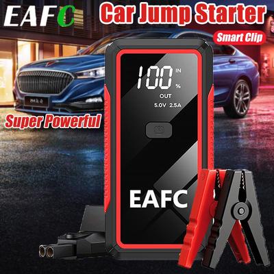 Car Jump Starter Power Bank Portable Emergency Booster Charger Starting Device for 12V Engine Smart Clip Emergency Kit for Camping and Road Trips
