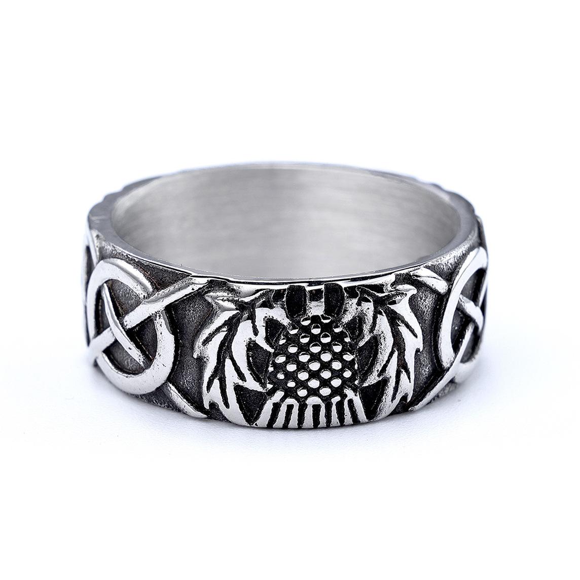 

Новый Tide Крест Панк Персонализированный Ретро Меч Вращающийся Римский Персонализированный Кольцо No. 10