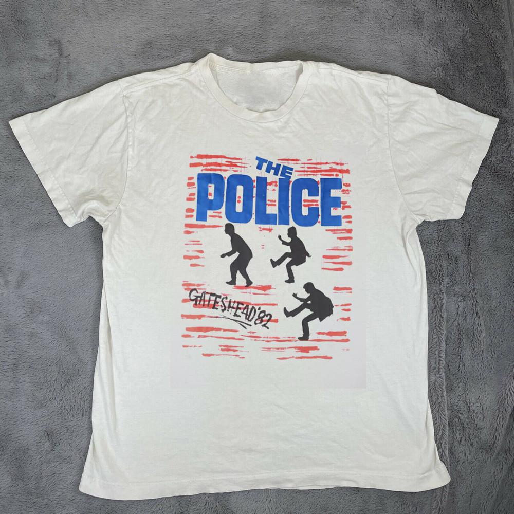 The Police Band Gateshead 82 Unisex White T Shirt Full Size S-5XL TT824 Unisex T-Shirt S