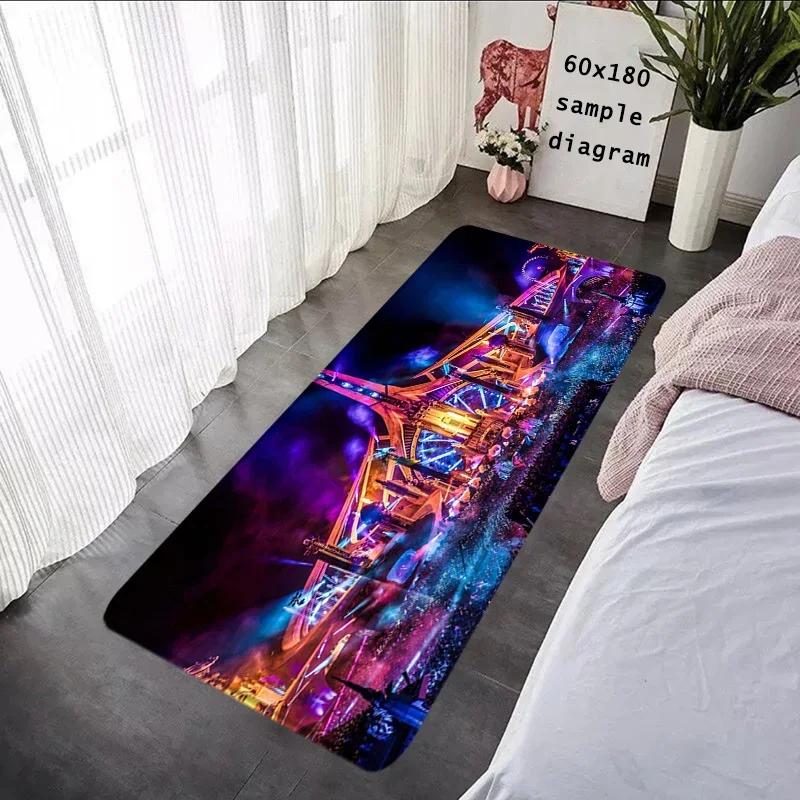 Living Room Inside Rugs Soft Carpet TOMORROWLAND Music Festival Foot Carpets Entrance Doormat Kawaii Rug Floor Mats Non-slip Mat