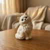 Mini Size Kitten Sculpture 3D Printed Desktop Ornament Cat Enthusiasts Cat Shape Crafts Office