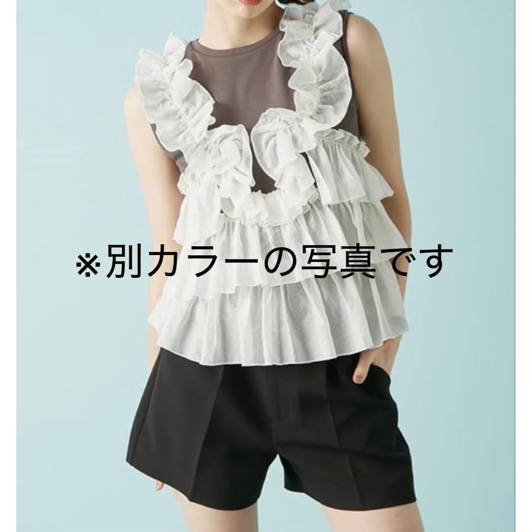 [New with tag] Lily Brown Frill Docking 2way Tops