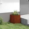 Rustic Corner Planter 30 X 30 X 35 Cm Weatherproof Steel