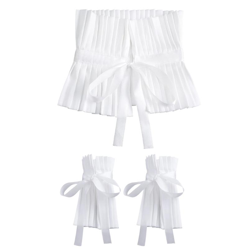 Eleganter Europäischer Stil Abnehmbarer Gothic Kragen Mit Lagenmanschetten Für Damen Alltagsoutfit Und Anlass