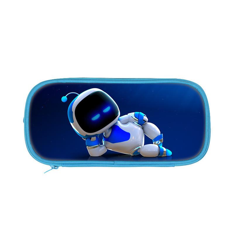 Kosmiczny Robot Astro Bot Dwupoziomowy piórnik dla uczniów i młodych twórców