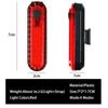 Bike Tail Light Rechargeable Rear Bike Light Night Riding Back Bicycle Taillights