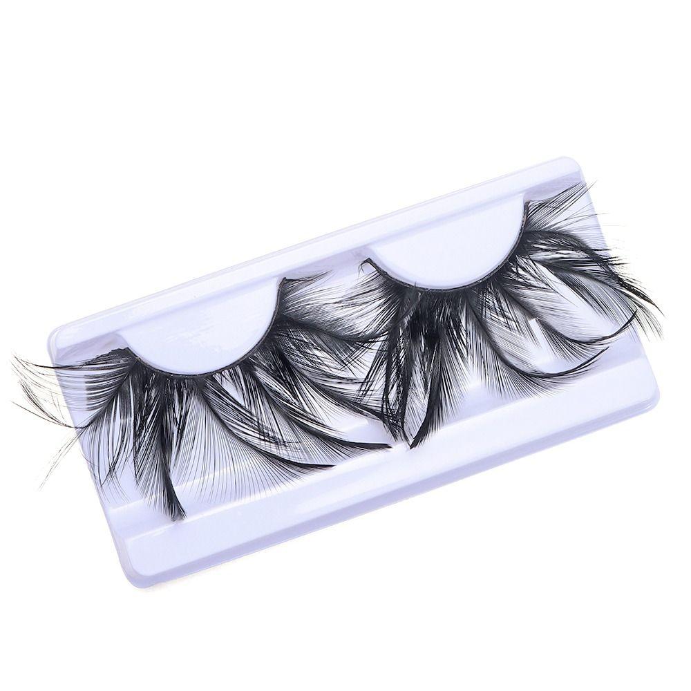 Extra Long Feather Eyelashes Eyelash Extension  Dramatic   Party