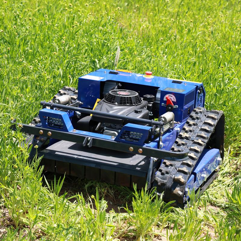 European Spot Tracked Remote Control Mower All Terrain for Hillsides Orchards River Embankments Gas-powered Lawn Mower