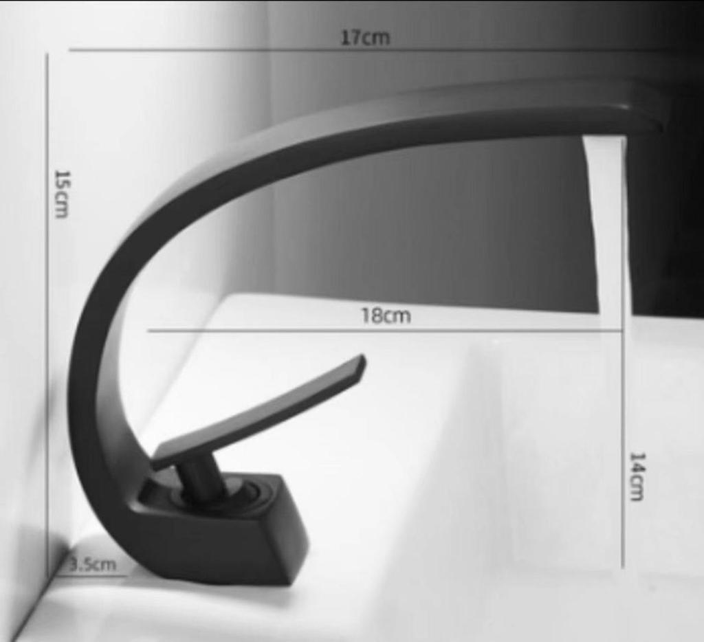 Celoměděná dvouteplotní umyvadlová baterie - bílá povrchová úprava