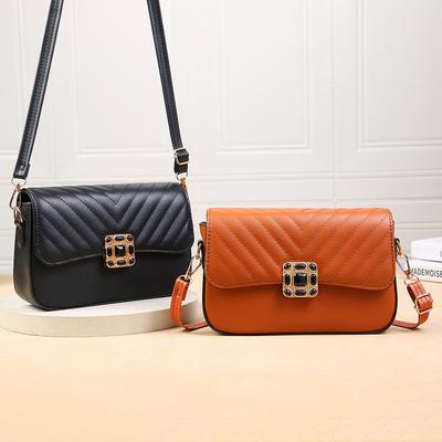 Neuer Trend Umhängetaschen Kleine quadratische Tasche Damenmode Einfarbig Klein Frisch Freizeit Vielseitig Strukturierte Schultertaschen