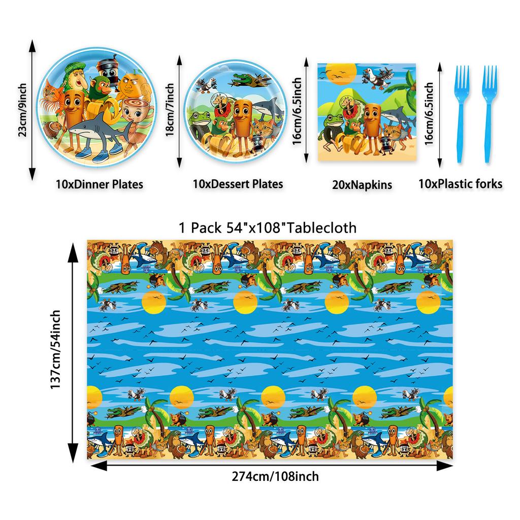Shanhaijing Theme Party Supplies Birthday Decoration Party Venue Layout Props Birthday Flag Spiral Tablecloth