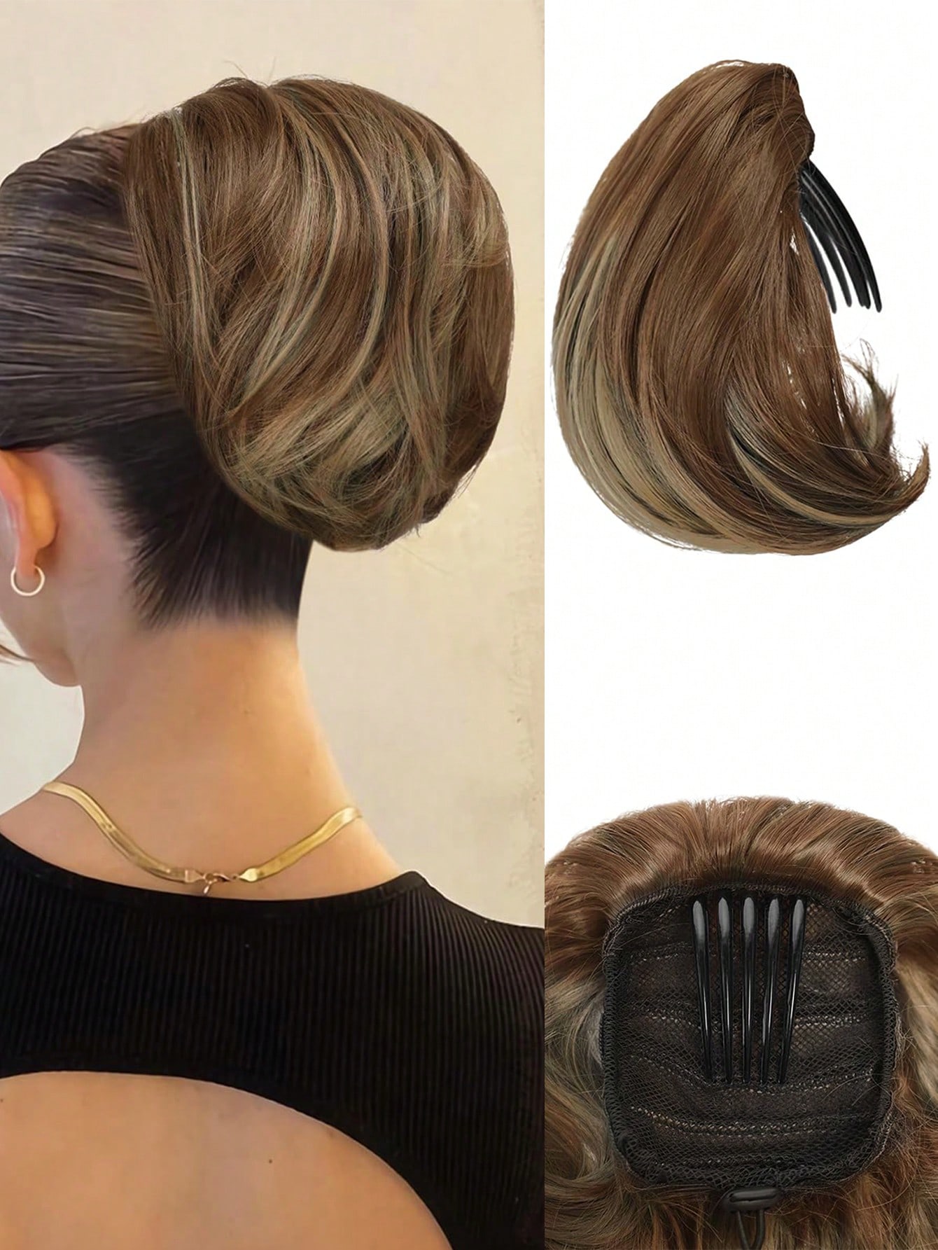 

Синтетический короткий конский хвост 6-дюймовый пучок волос расческа зажим для волос пучок волос регулируемый шнурок конский хвост синтетический кусок волос женский удлинитель 6inch