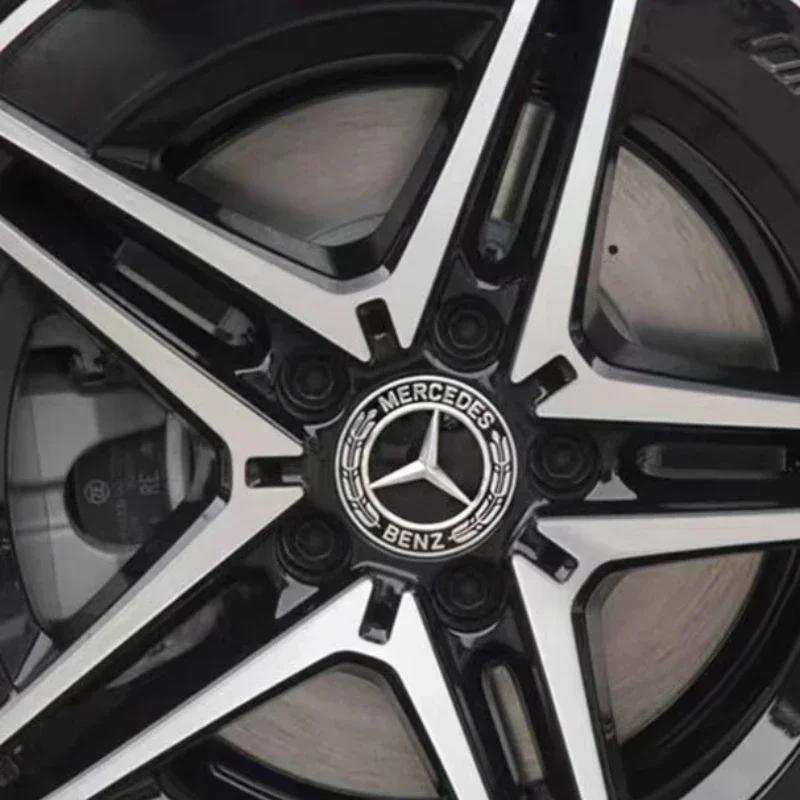 For Mercedes Benz 75mm Car Accessories ABS Wheel Center Hub Cover Rim Caps For Mercedes Benz Amg C180 C200 C260 W108 W124 W126 W