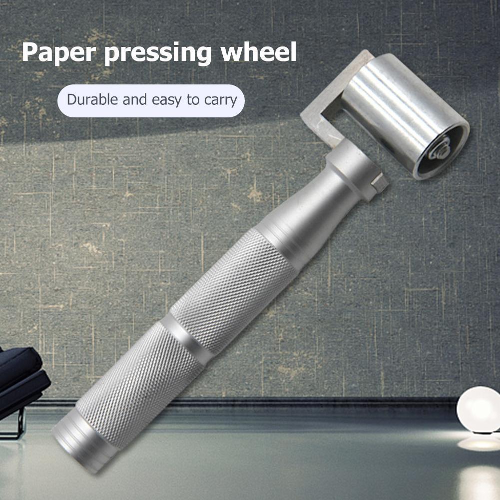 Wallpaper Flat Pressure Roller Aluminum Alloy Flat Seam Roller Hand Tool Flat Wall Sticker Roller for Home Decoration DIY Making