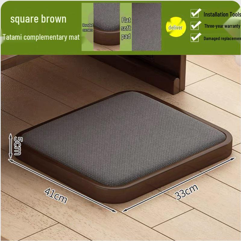Bamboo Tatami Folding Coffee Table, Japanese-Style Low Table for Windows & Balconies