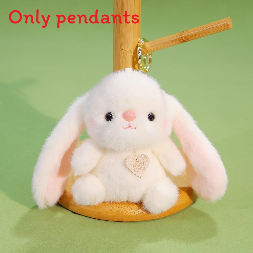 Plush Rabbit Keychain With Heart Pendant Design For Backpack Decor And Collectible Gift