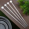 4x Steel Skewers Steel Skewers for Grilling Skewers 37 cm