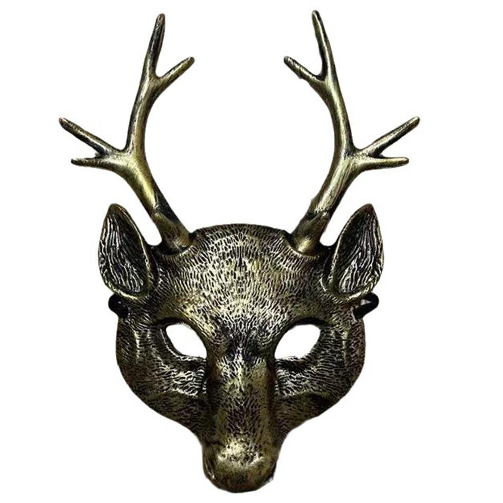 Hirschmaske für Kinder Erwachsene Festival Party, Halloween Hirsch Cosplay Maske Hirschkopf Maske Halloween Hirsch Kostüm