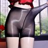 Women Underwear Sexy Oil Shiny Sheer Boxers Ultra Elastic Transparent See-Through Underpants Plus Size Ultra-Thin Panties