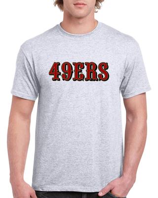 T-shirt 49ers San Francisco Football SF Niners Logo Motifs Rétro Throwback GFN04