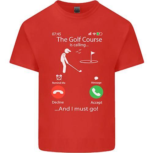 Golf Is Calling Golfer Golfing Funny Unisexs Cotton TShirt Tee Top S