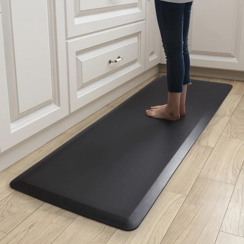 

Anti Fatigue Kitchen Rug Non Slip Floor Mats Carpet Kitchen Standing Mat Bathroom 44*71*1.2CM чорний
