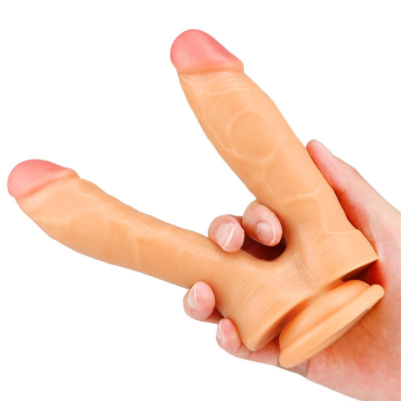 Double-headed Dildo Anal Plug Masturbation Device Female Backyard Alternative Toy Dildo Adult Products