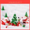 Adoráveis Mini Bonecos de Neve e Papai Noel de Natal para Ornamentos de Micro Paisagem