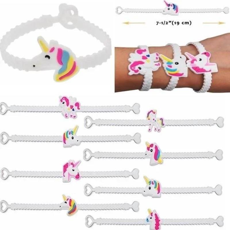 1Pcs Cute Rubber Bangle Bracelet Sport Wristbands Kids Birthday Party Cute Bracelets