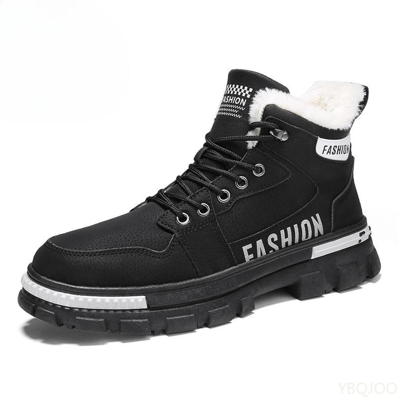

Fashionable versatile cotton shoes new winner men winter insulation high top men s shoes sports casual comfortable snow boots 44