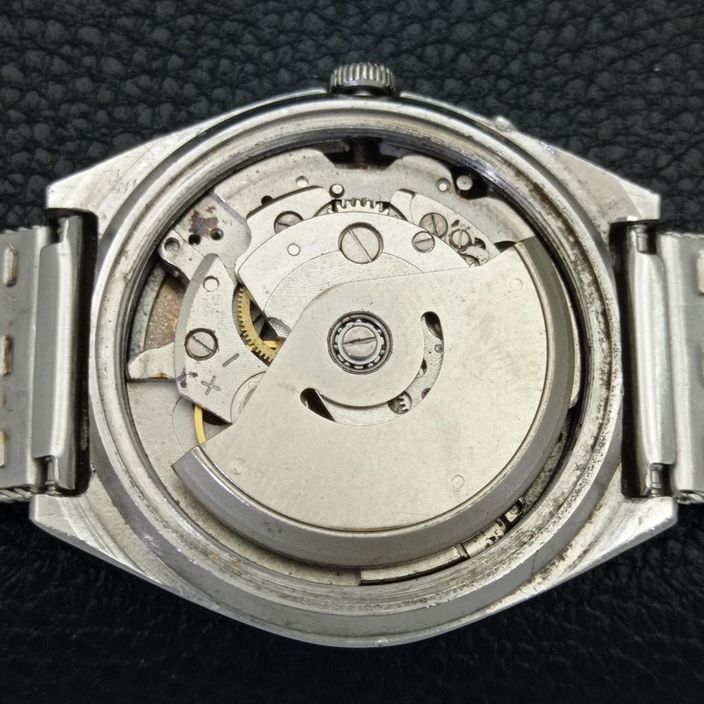 RICOH R31 AUTOMATIC JAPAN MENS VINTAGE SILVER COLOR DIAL WATCH a701921-5 R207-a701921