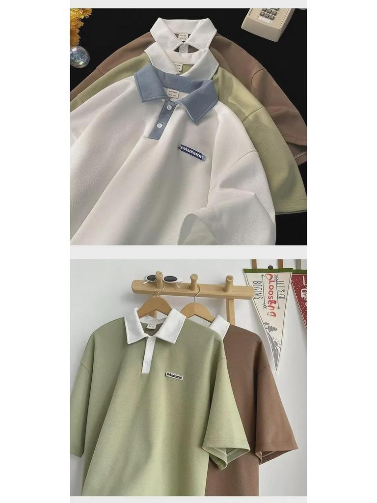 Trendige Color-Block Poloshirts für Jungen - Kurzärmelig, Reverskragen für Teenager