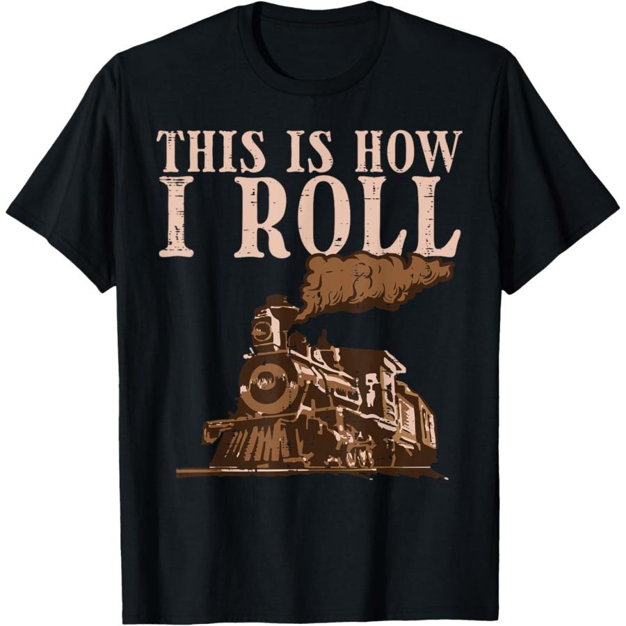 

Train This Is How I Roll Locomotive Men Boys Kids Toddler T-Shirt XXXXXL чорний