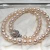Used [Certificate of identification included] Akoya pearl pearl necklace Pearl silver SILVER stamp 7-7.5mm pearl necklace