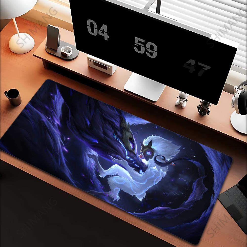 League of Legends Kindred Mouse Pad Large Gaming Mousepad Computer Anime Girl Desk Mat Laptop Accessories Gamer XXL Keyboard Rug