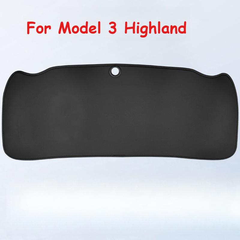For Tesla Model Y Juniper / Model 3 Highland Trunk Tailgate Guard Pad Leather Trunk Protective Anti-dirty Pad Car Accessories