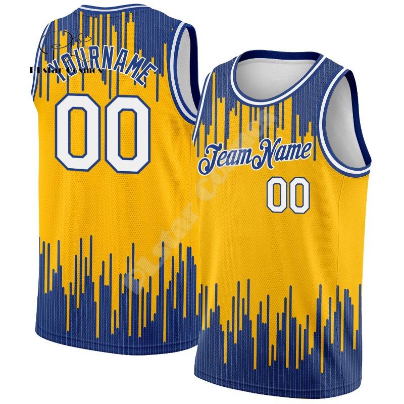 Free Custom Name Colorful Vintage Basketball Jersey Shirts Breathable Drop Shipping 3DPrint Summer Casual Tank Top Sleeveless