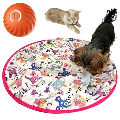 FOily TOily Dog Toy Ball Dog Toy Cat Cat Toy Automatic Electric Ball Digging Sheet Moving Light USB Charging Relieve Lack of Exercise for Small and
