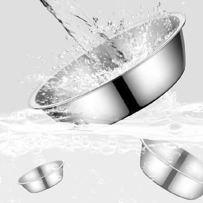 Large Capacity Dog Bowl Stainless Pet Feeding Bowl Cat Dog Food Drinking Bowl