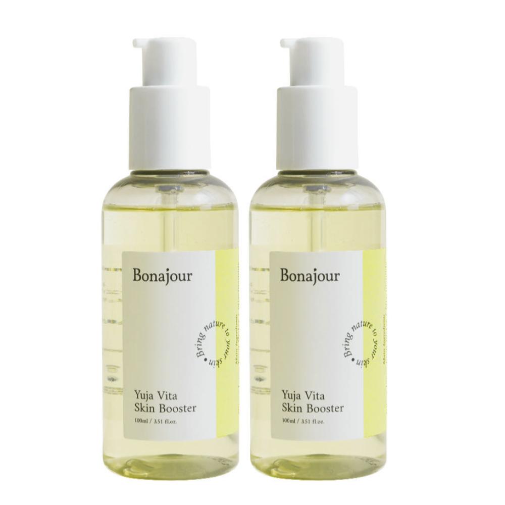 Bonajour Yuja Vita Skin Booster 100ml x 2 Double Set Brightening Hydrating Vitamin C Dark Spot Care K-Beauty
