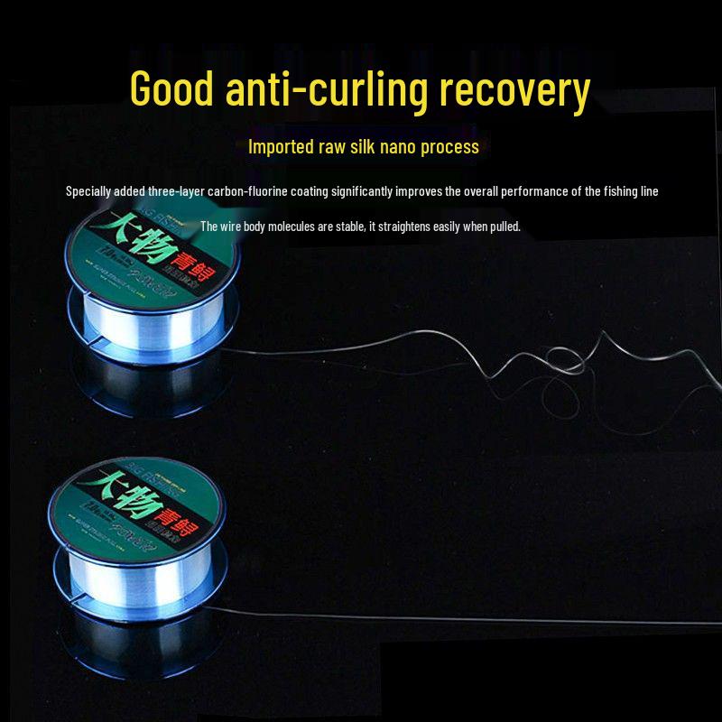 German Imported Big Catfish Strong Pull Fishing Line Set - Genuine Nylon for Main & Sub-line, Ideal for Grass Carp & Giant Fish
