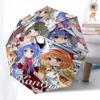 1 Stück Kanon Anime Charaktere Outdoor-Regenschirm - Automatisches Öffnen/Schließen, Tragbares 3-fach faltbares Design, 8-Speichen-Eisenrahmen - Perfektes Geschenk für Fans, Reisen