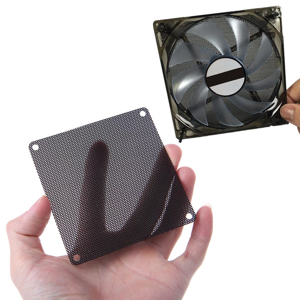 120mm Computer Chassis Filter Mesh PC for Case Fan Cooler Dustproof Cover PVC Filters 10 Pieces