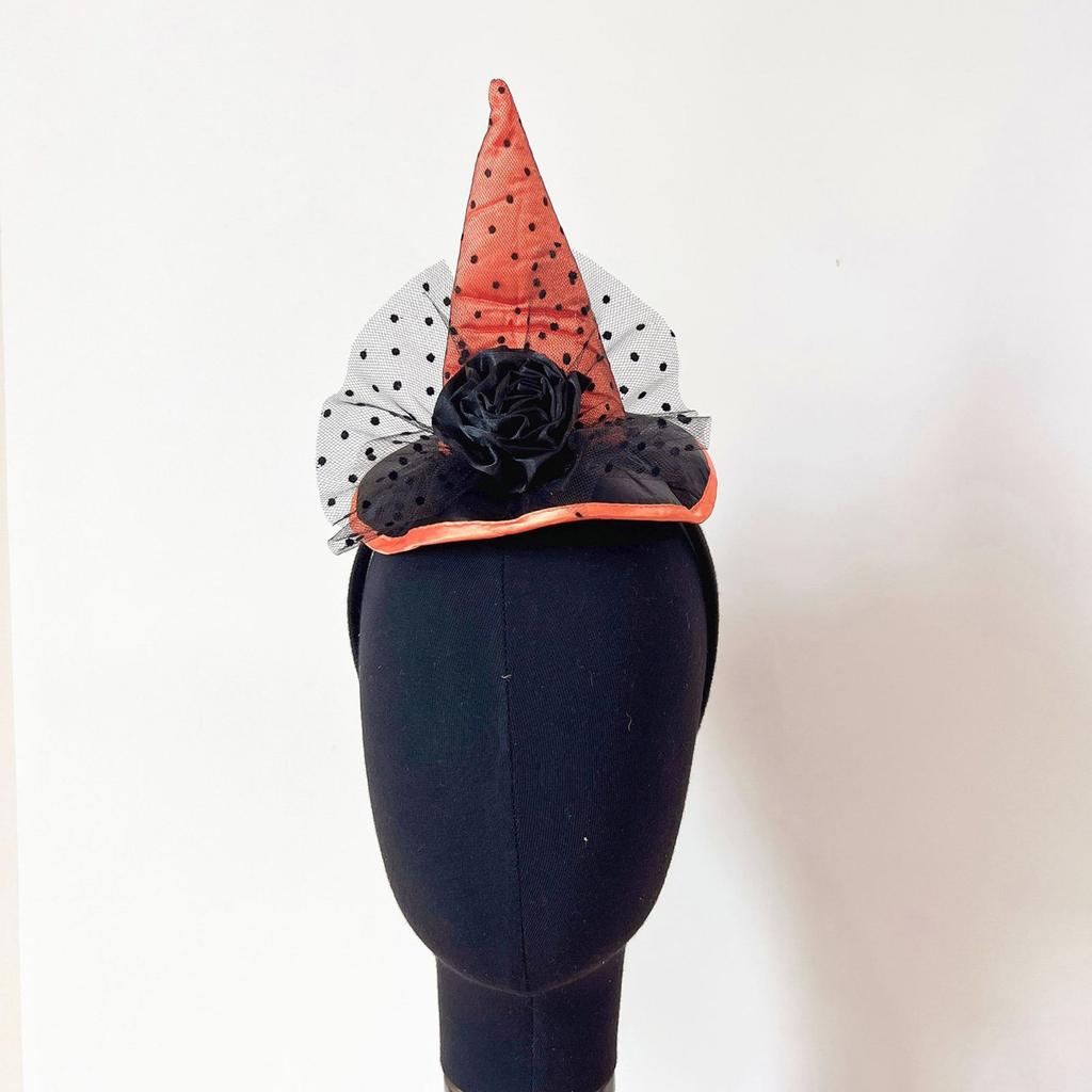 Creative Witch Headband Halloween Party Supplies Soft Fabric Hair Ornament Headwear For Sensitive Skin Kids